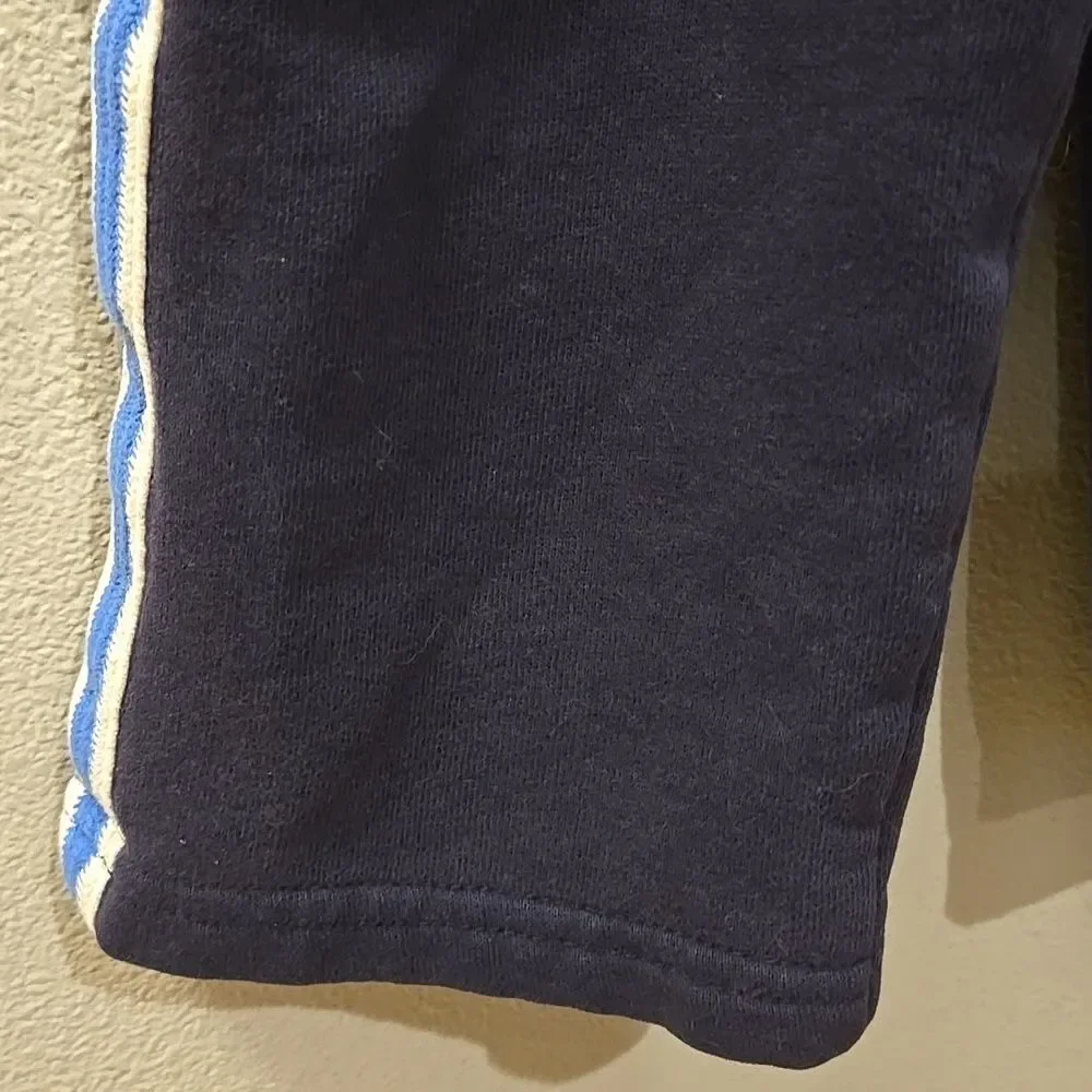 OshKosh B'gosh Kids Dark Blue Joggers with White Accents Side Stripe 2t